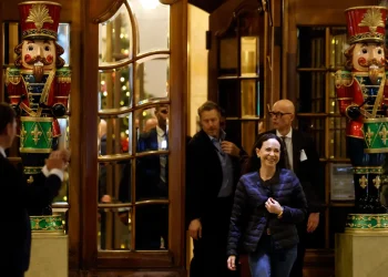 María Corina Machado a su llegada a Oslo/AFP