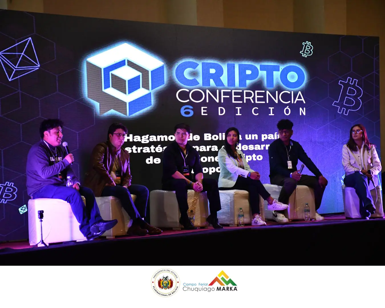 Criptoconferencia se celebró con éxito en el centro Chuquiago Marka