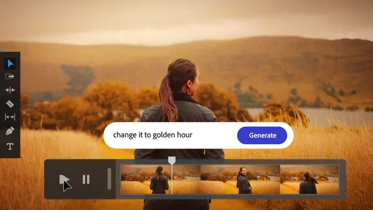 Adobe Firefly ahora permite editar videos con IA mediante texto