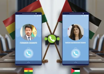 Aramayo dialoga con la canciller de Palestina y reafirma su compromiso con la paz