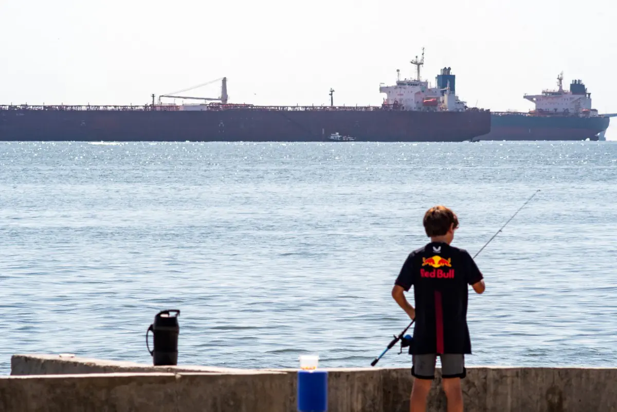 Un buque petrolero en el Pacífico/AFP