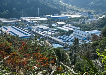 Una planta procesadora de tierras raras en Ganzhou/AFP