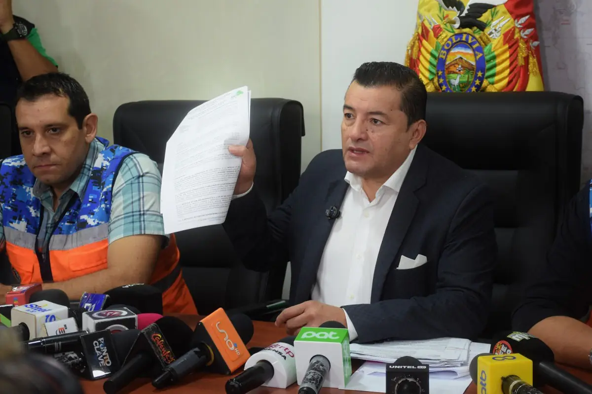 El alcalde cruceño Jhonny Fernández amenazó con aplicar sanciones/Alcaldía de Santa Cruz