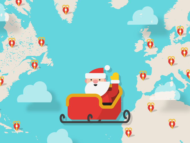 La IA permite rastrear a Papá Noel en tiempo real esta Nochebuena