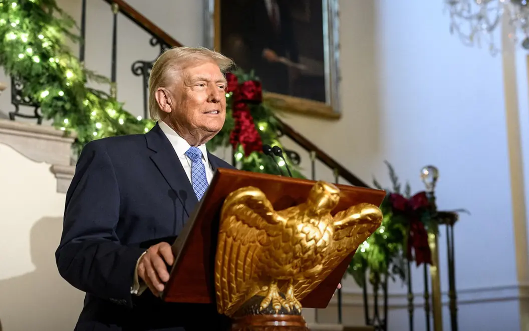 Donald Trump dio un mensaje por navidad/Casa Blanca