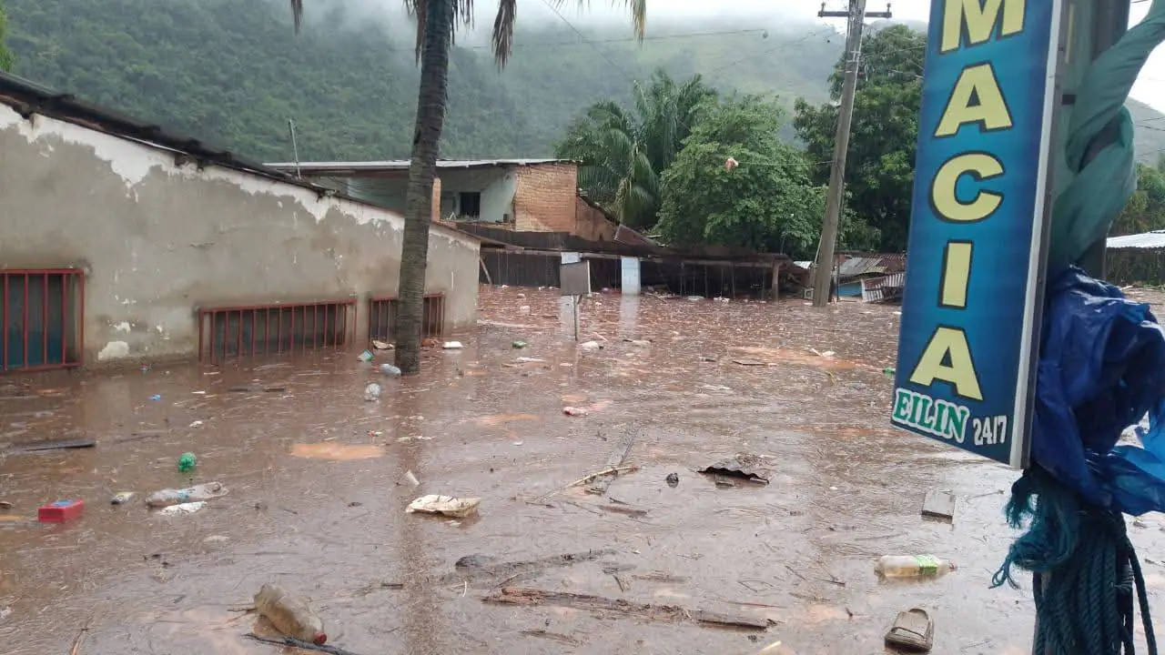 Algunas viviendas están con agua cerca al techo/RRSS