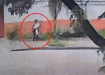 La mujer fue filmada por cámaras de seguridad/Captura de pantalla