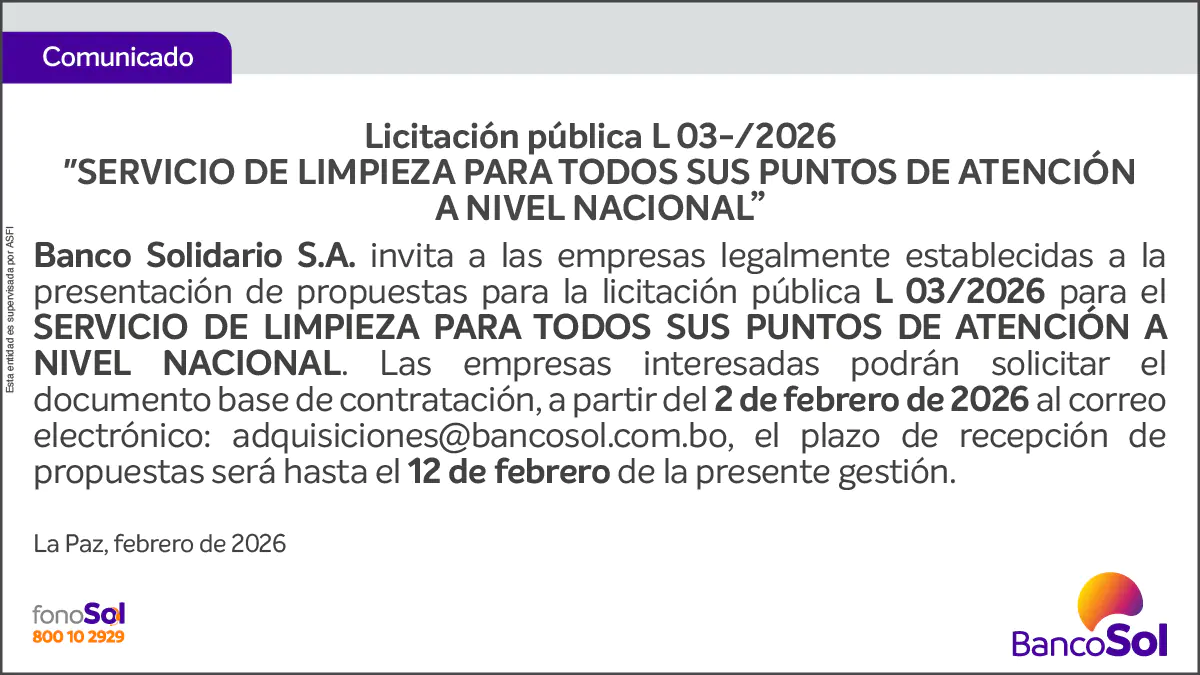 COMUNICADO