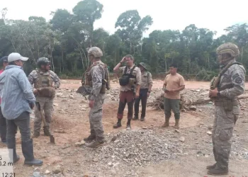 Armada neutraliza focos de minería ilegal en el Parque Nacional Madidi