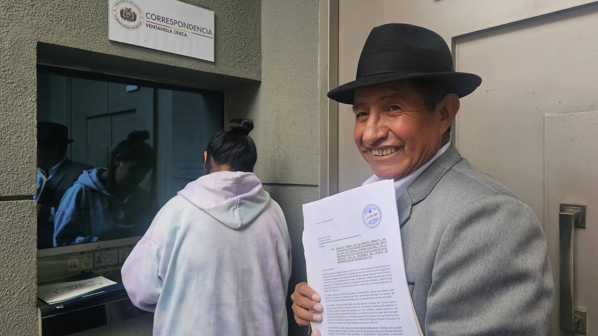 ‘Tata’ Quispe pide al presidente Paz destituir al presidente del TSE