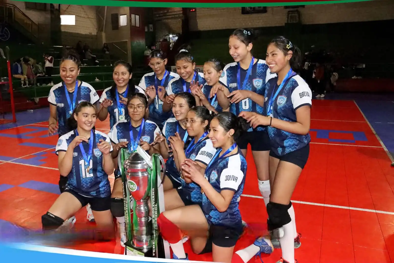 Bolívar Voley es bicampeón de Clubes Infantil Femenino