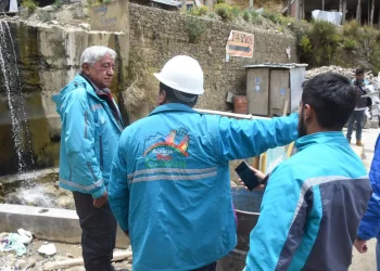 Arias supervisa obras en ejecución en Alto Rosasani Sector A