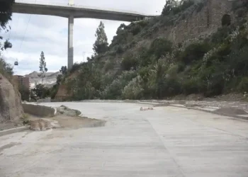 El pavimento rígido de la avenida La Paz. FOTO: GAMLP