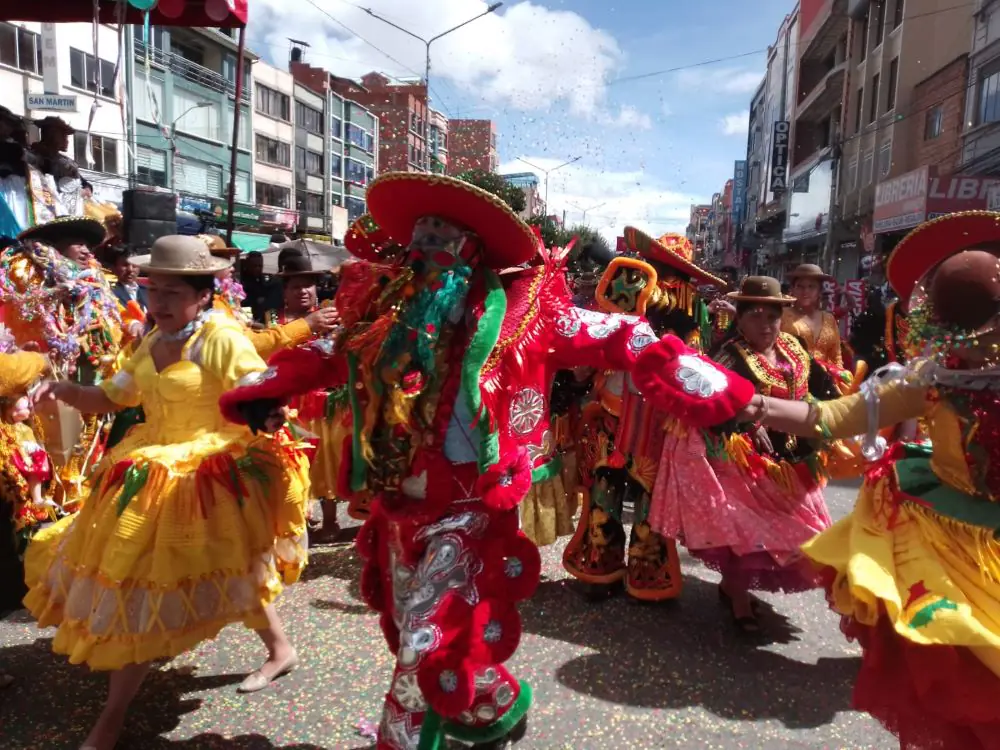 La entrada de Carnaval en El Alto. FOTO: GAMEA