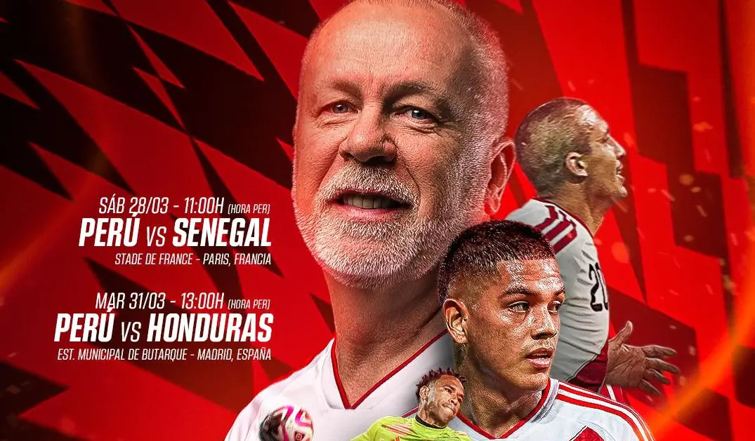 Perú jugará amistosos con Senegal y Honduras en marzo