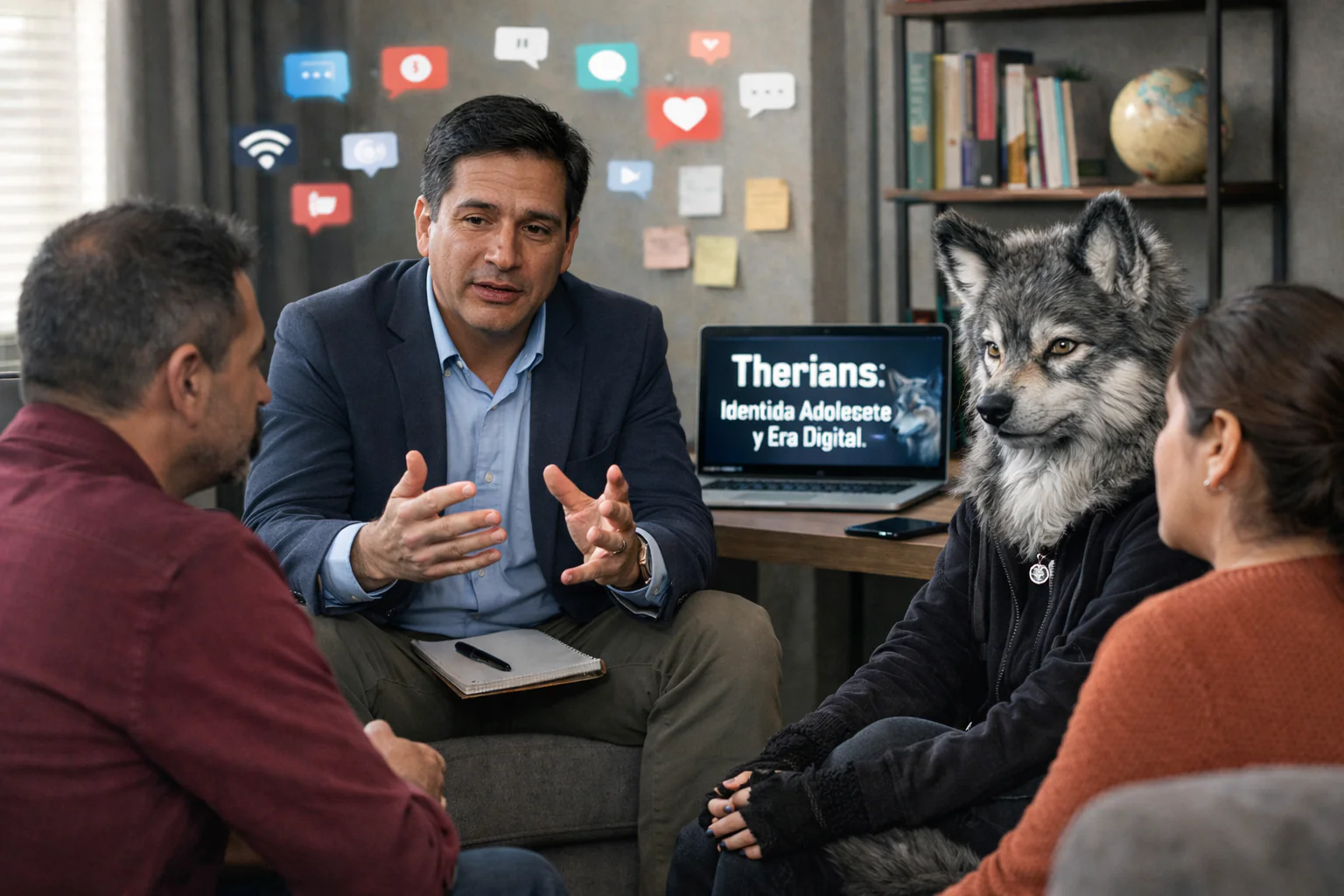 Psicólogo conversa con familia latina sobre fenómeno Therians e identidad adolescente en contexto digital