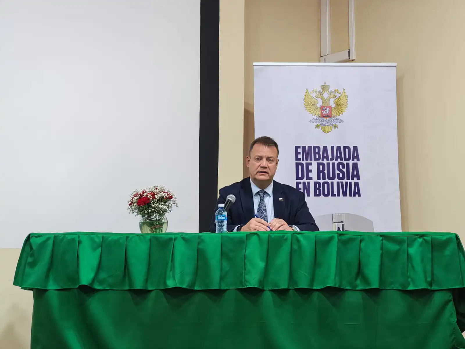 El embajador de Rusia en Bolivia Dmitry Verchenko/La Razón