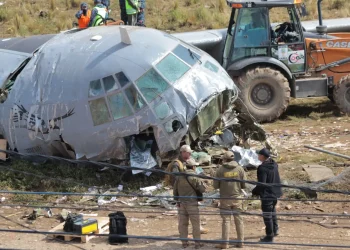 Un avión hércules se accidentó en El Alto el 27 de febrero/APG