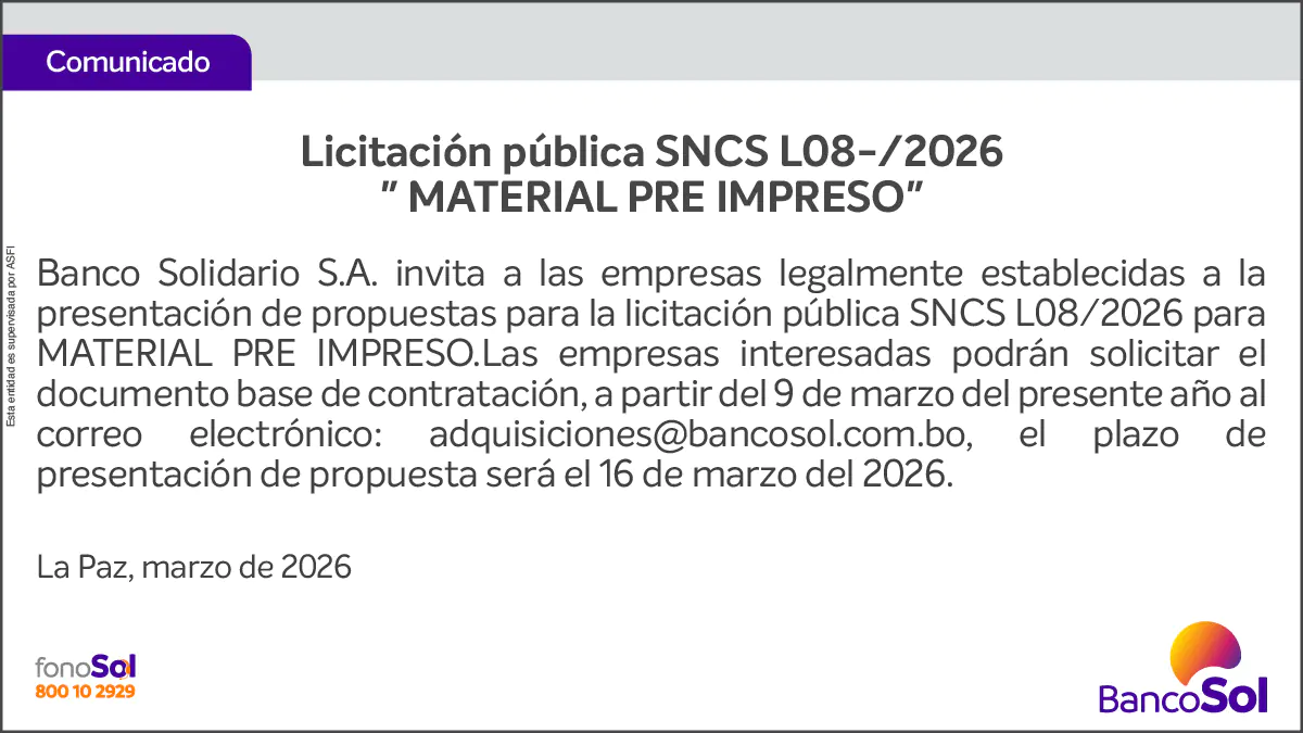 COMUNICADO