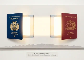 Pasaportes de Chile y Bolivia (Foto: Cancillería)