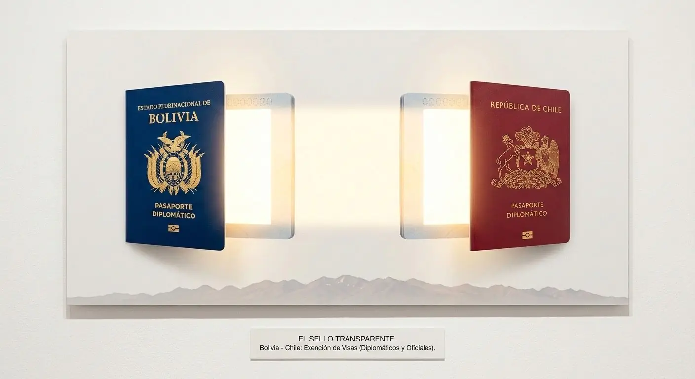 Pasaportes de Chile y Bolivia (Foto: Cancillería)