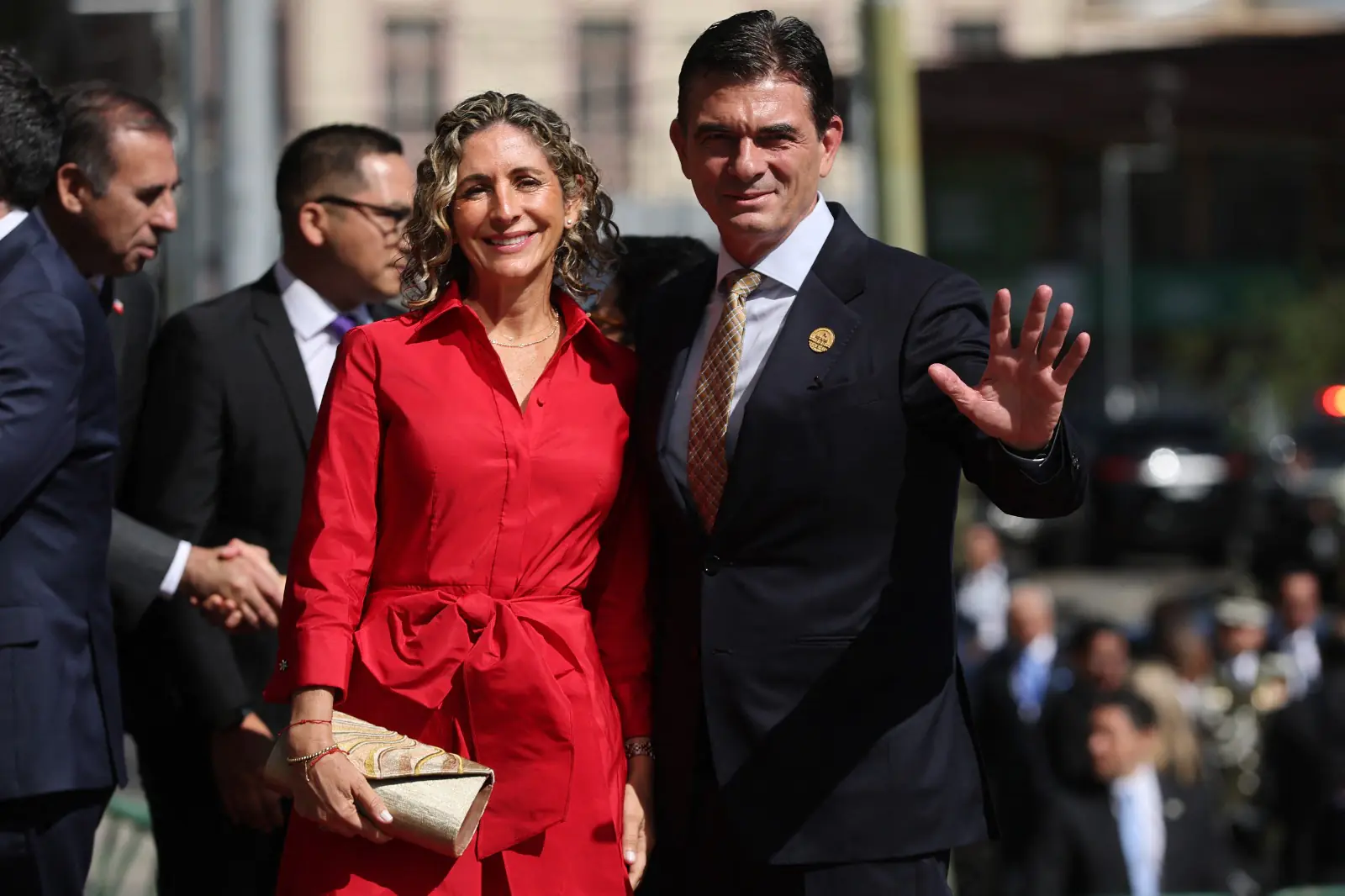 Paz y la primera dama llegan a la investidura de Kast como presidente de Chile