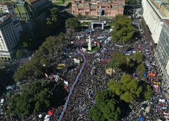 La marcha en Buenos Aires fue masiva/AFP