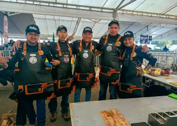 La representación boliviana que partipó en el certamen. FOTO: Viceministerio de Gastronomía