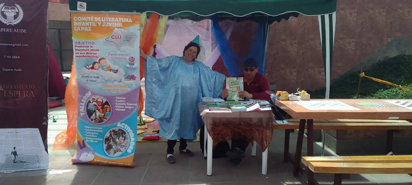 La Subalcaldía Cotahuma organiza la "Feria del trueque del libro" en la plaza Abaroa. FOTO: Subalcaldía Cotahuma
