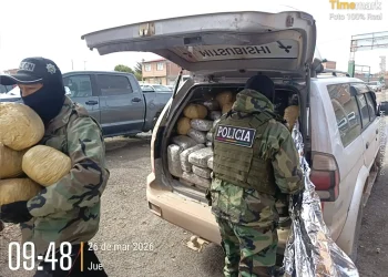 FELCN incauta 318 kilos de marihuana en operativo nocturno cerca de Uyuni