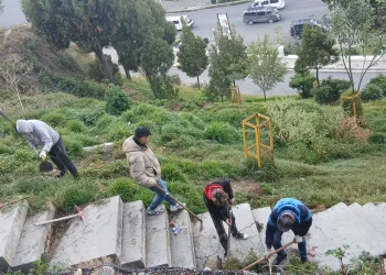 Subalcaldía Centro realiza limpieza y deshierbe en la zona de Santa Bárbara
