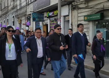 Fiscalía de La Paz participa de la marcha Familia Unida Contra la Violencia