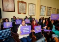 Activistas en la presentación del proyecto de ley. FOTO: Coordinadora de la Mujer