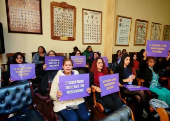 Activistas en la presentación del proyecto de ley. FOTO: Coordinadora de la Mujer