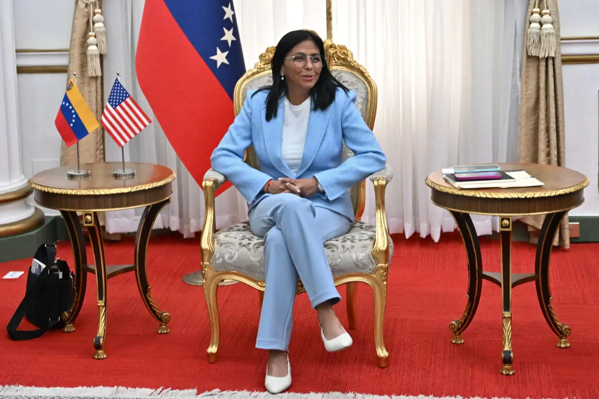 Delcy Rodríguez, presidente interina de Venezuela/AFP