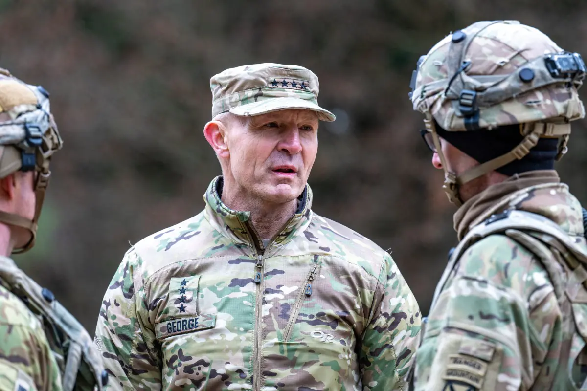 El jefe del Estado Mayor del Ejército, Randy George/AFP