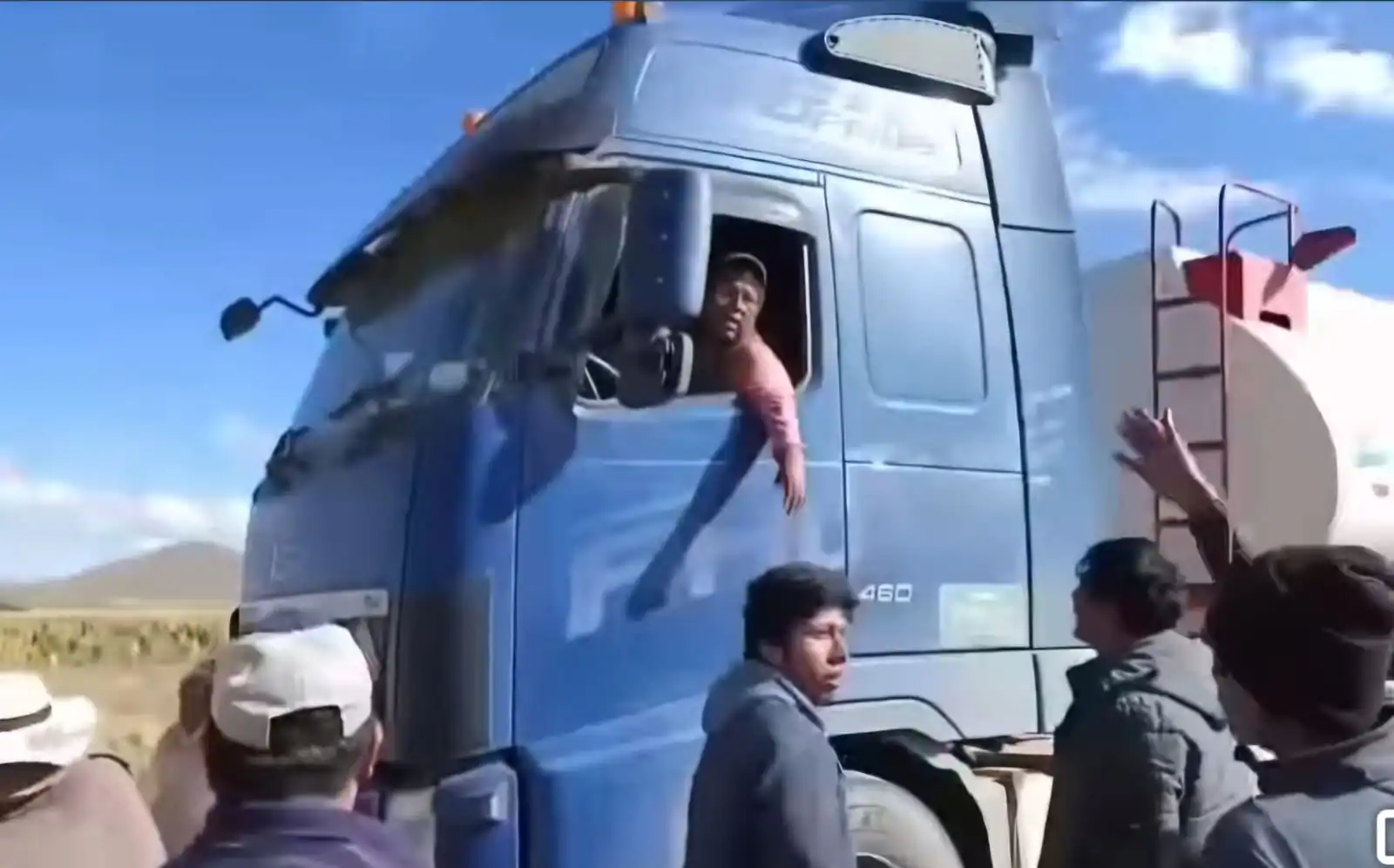 Los transportistas denunciaron cobros de los bloqueadores/Captura de pantalla