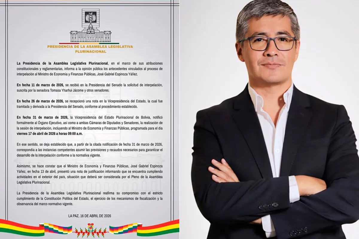 Vicepresidencia asevera que tramitó con anticipación la interpelación de Espinoza