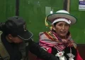 La exdiputada Lidia Patty saliendo de su audiencia/APG