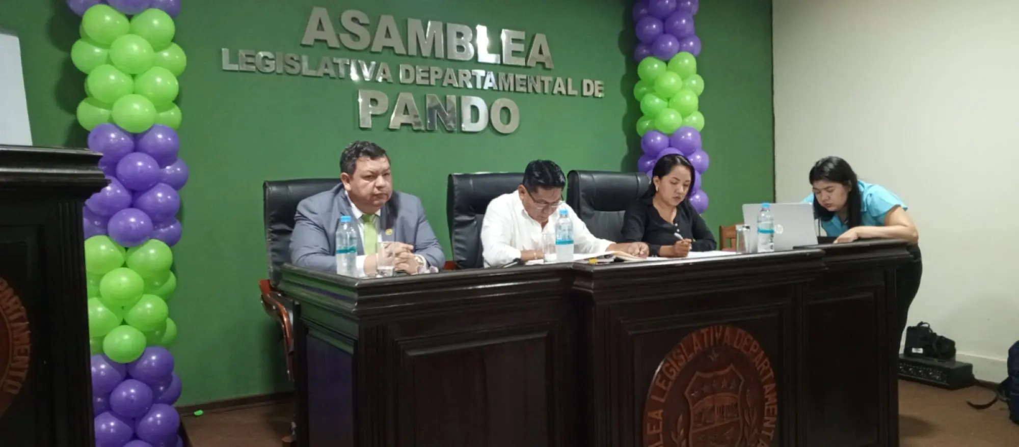 Asambleístas departamentales de Pando aprobaron la ley. FOTO: FGE