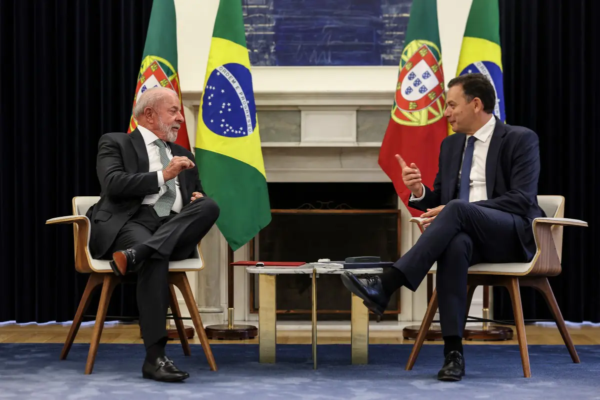 El primer ministro portugués Luis Montenegro y el presidente brasileño Lula da Silva/AFP