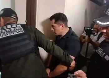 El capitán Cristian Rodríguez al salir de su audiencia/Captura de pantalla