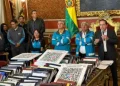 El alcalde de La Paz, Iván Arias, y el alcalde electo César Dockweiler. FOTO: GAMLP