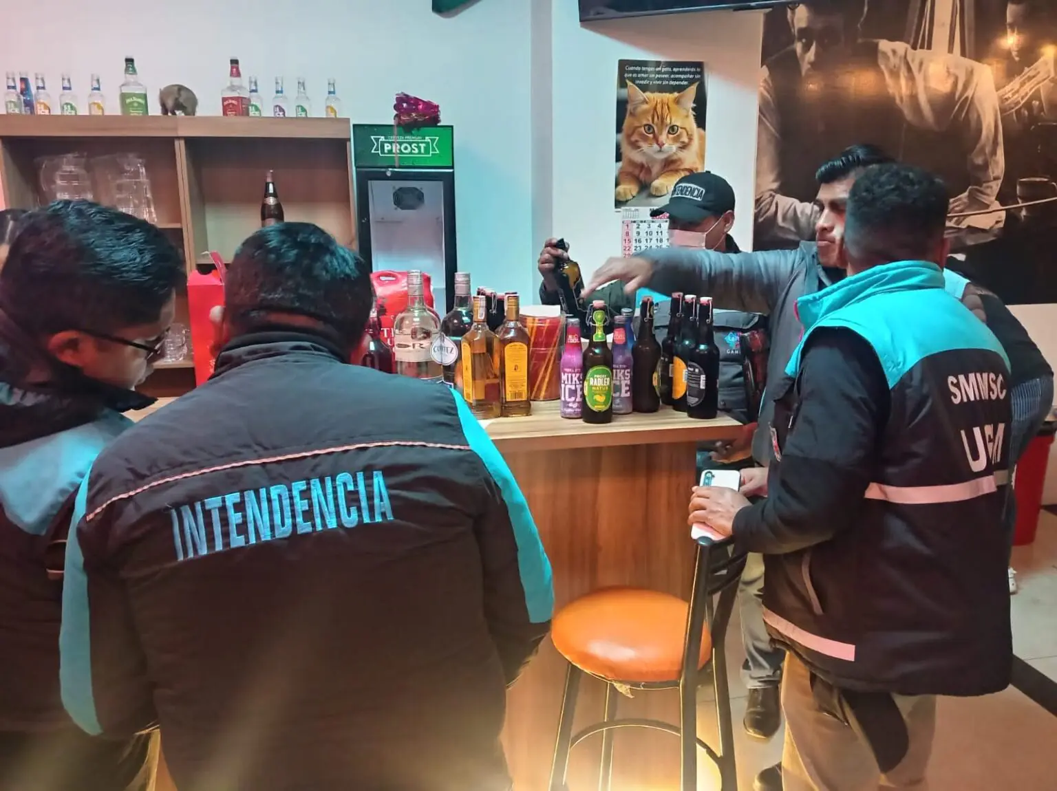 Encontraron bebidas alcohólicas sin registro/AMUN