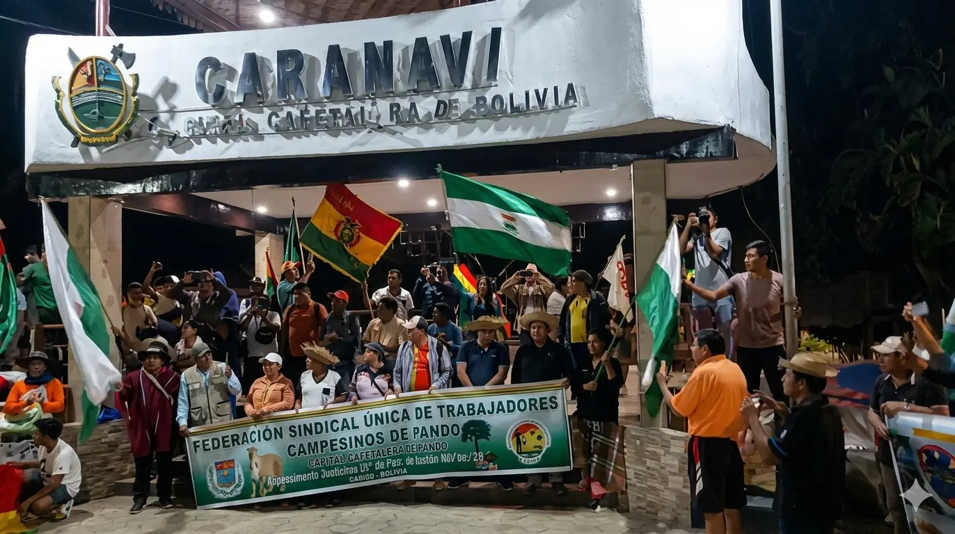 Marcha campesina llega a Caranavi y sectores anuncian bloqueo general desde este lunes