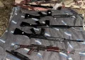 Parte de las armas recuperadas/RRSS