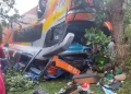 El bus sufrió un vuelco de tonel/RRSS