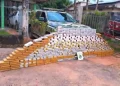 Los paquetes con droga que estaban en la embarcación/Policía Federal