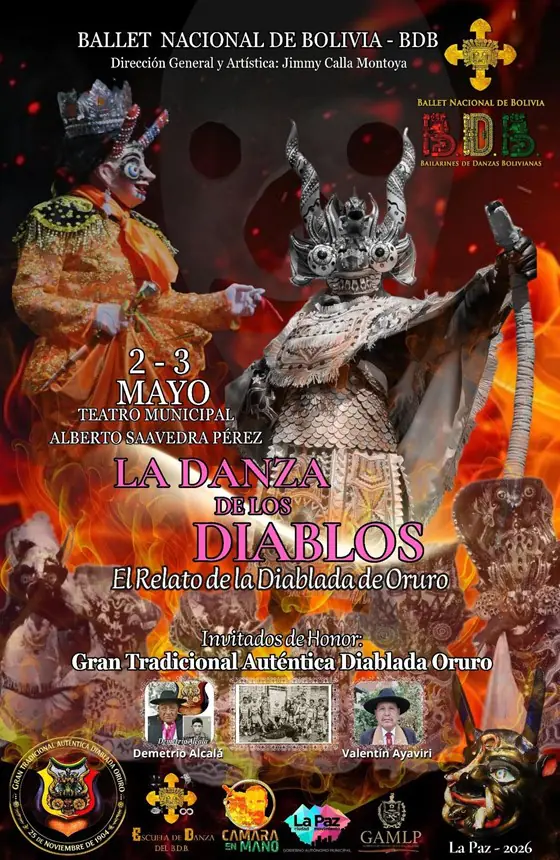 La danza de los diablos revive en el Teatro Municipal
