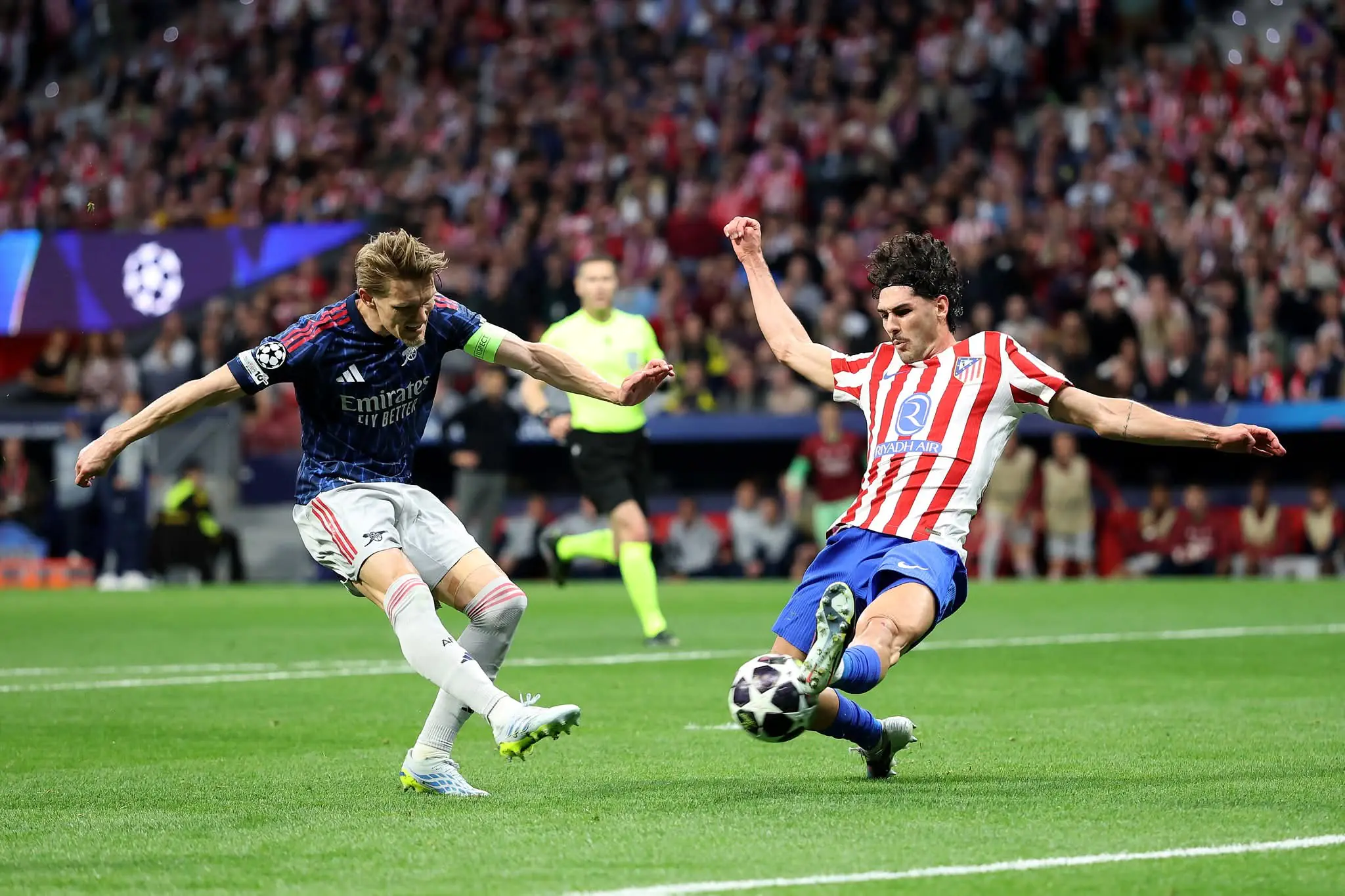 Atlético y Arsenal dejan todo en el aire en su semifinal de Champions